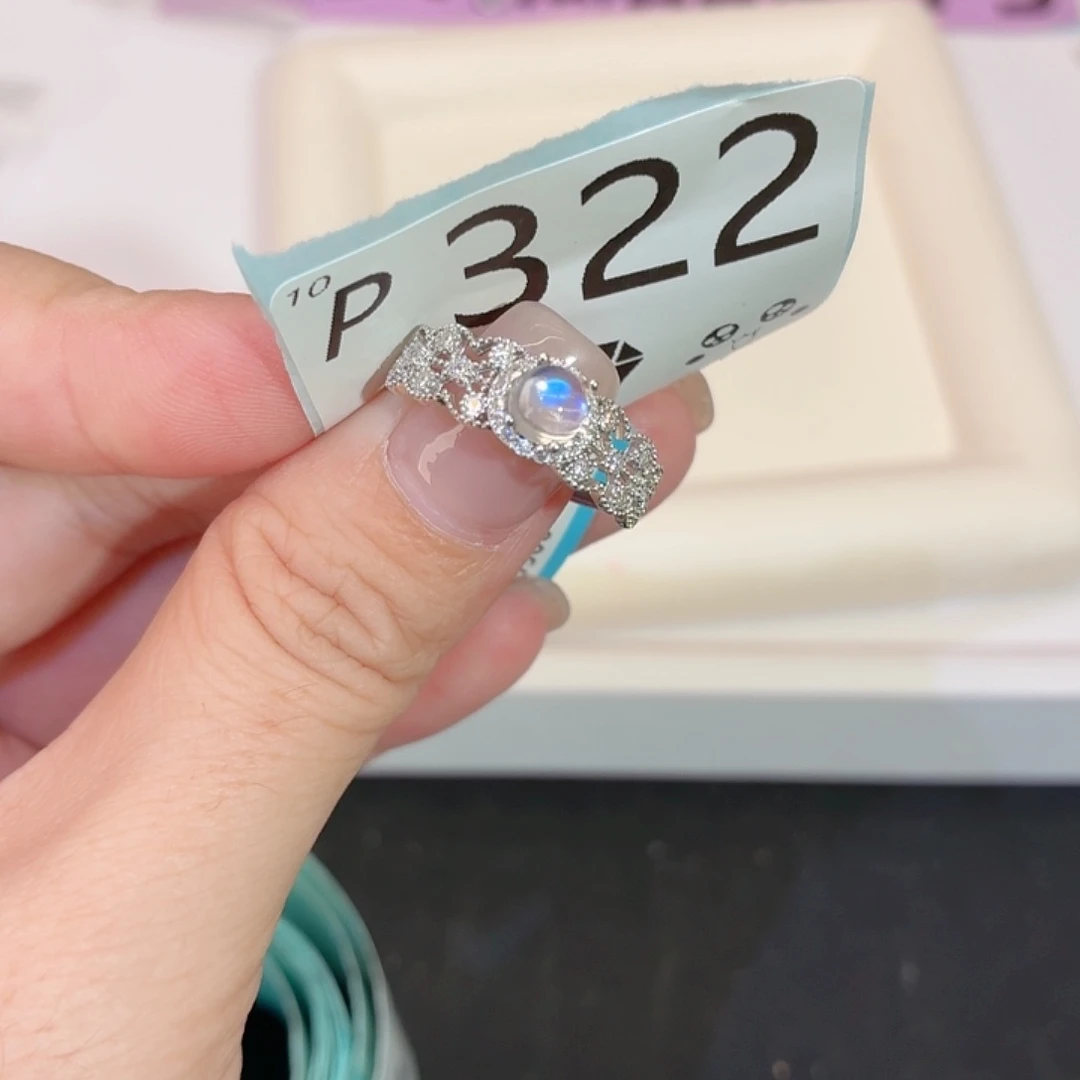 珠宝半成品长石银S925镶嵌