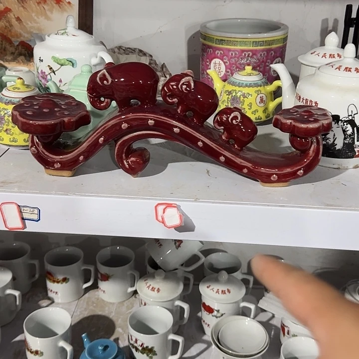 摆件清**舞景德镇陶瓷摆件工艺品