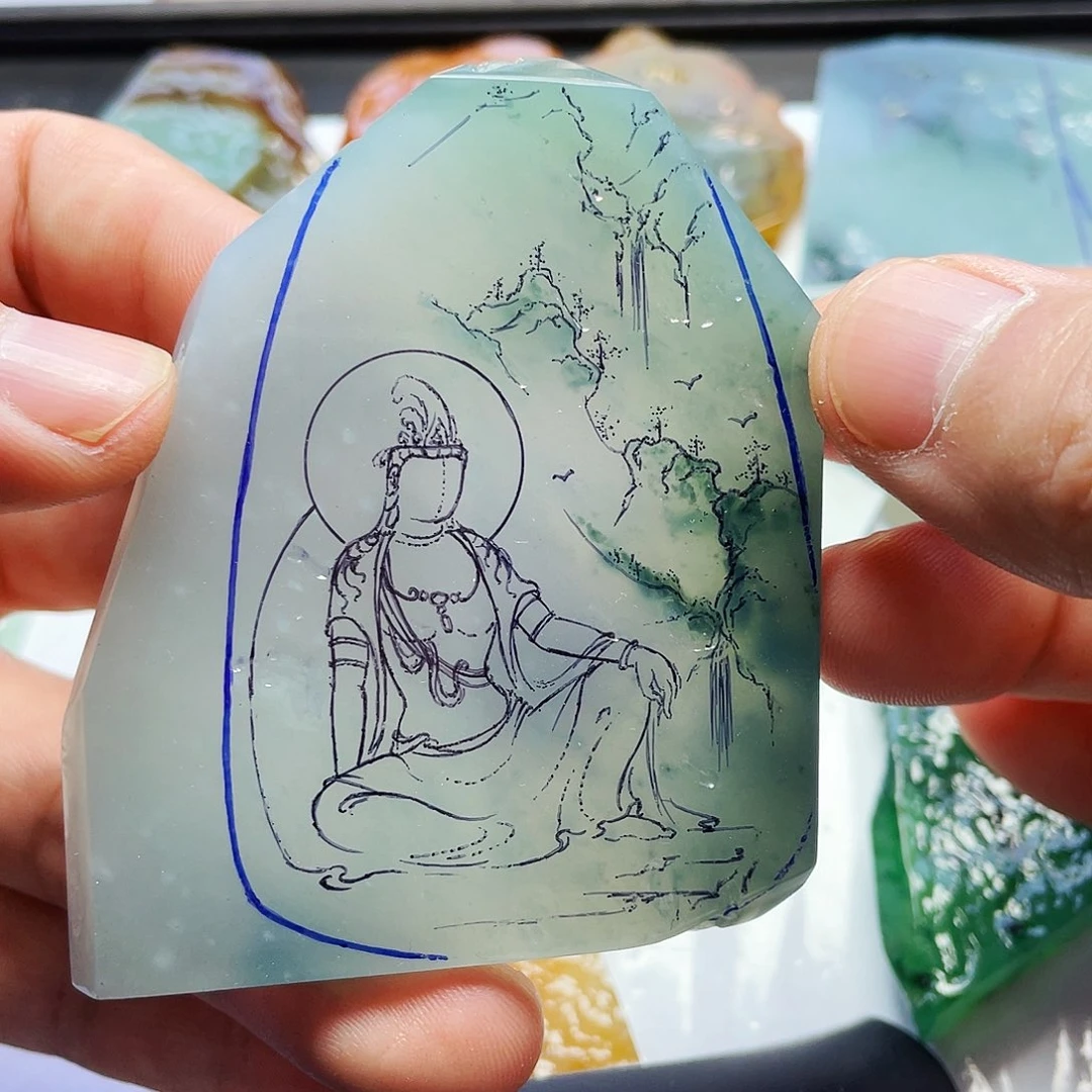 定制翡翠未镶嵌材料