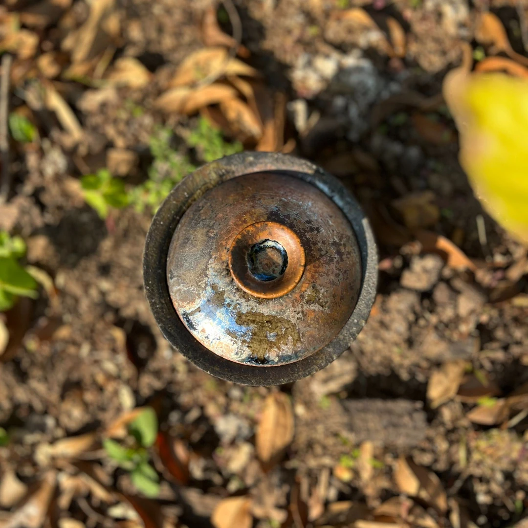 墨见裸烧自然落灰窑汗陶瓷高温陶泥元宝盖碗柴烧纯手工极光炫彩