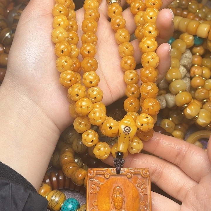 牛骨手串/手链牦牛骨路路通挂件