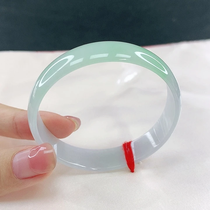 翡翠未镶嵌手镯圈53，12045