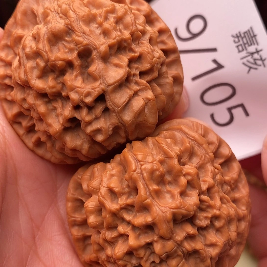 文玩核桃把件48官帽