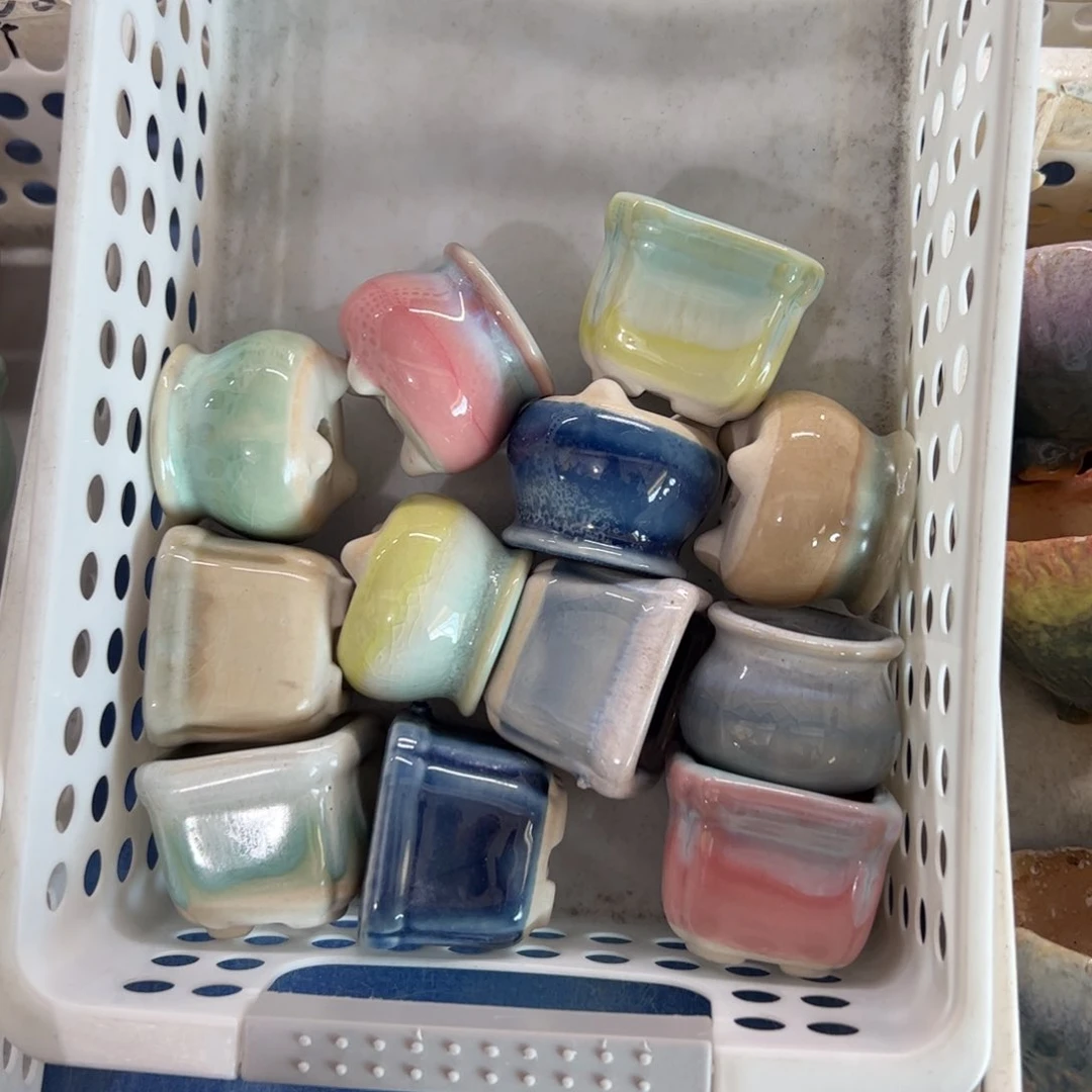 陶瓷多肉小花盆@@1986