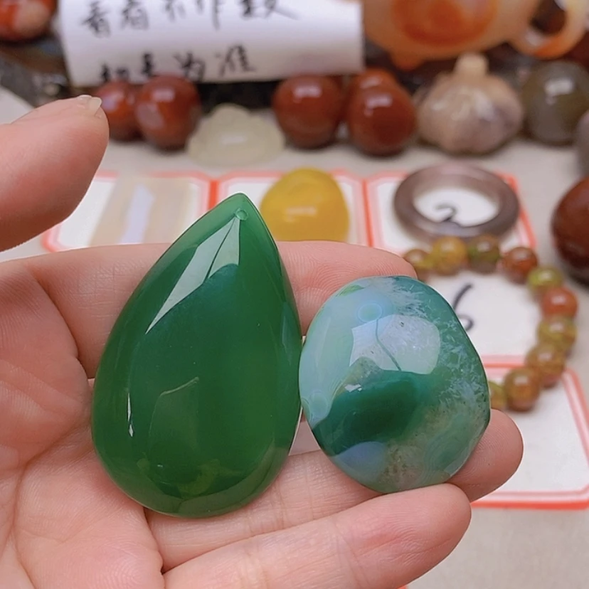 【闪购商品】未镶嵌玛瑙/玉髓珠宝半成品平*