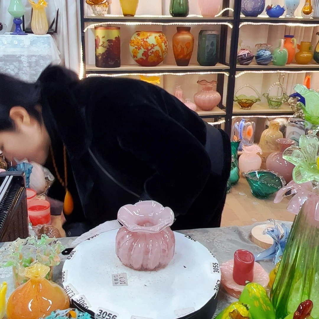 粉钱袋福利家悦琉璃工艺品