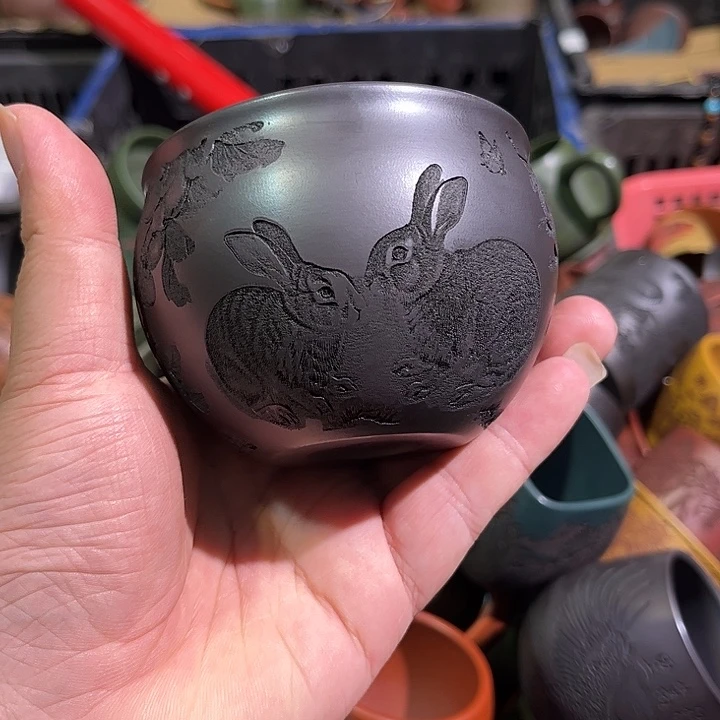 茶杯紫砂全手工紫砂主人杯