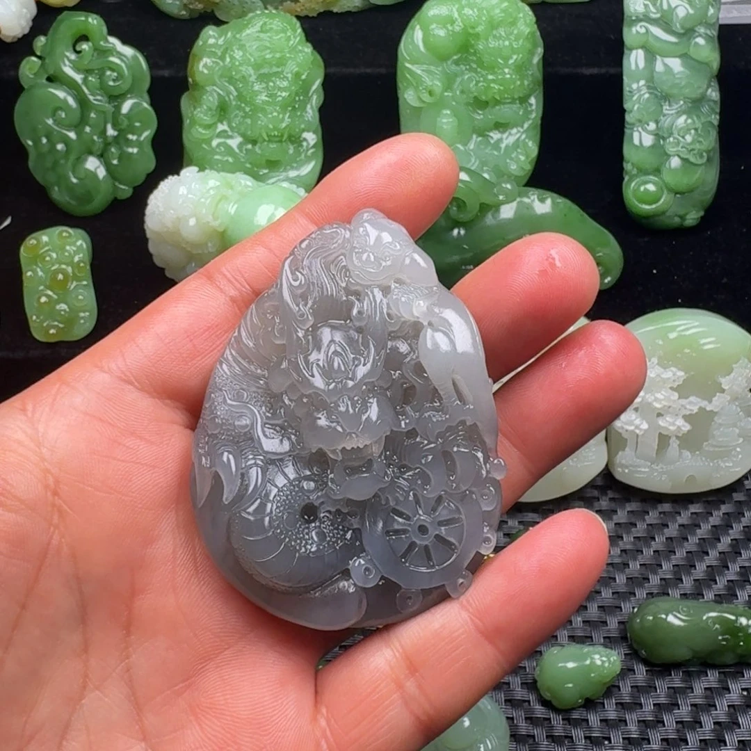 和田玉未镶嵌吊坠(不含链)