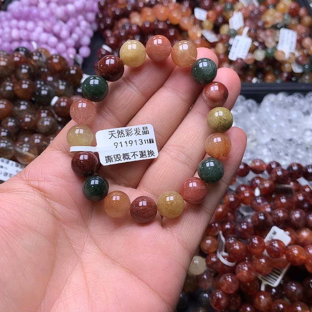 水晶手链未镶嵌，，