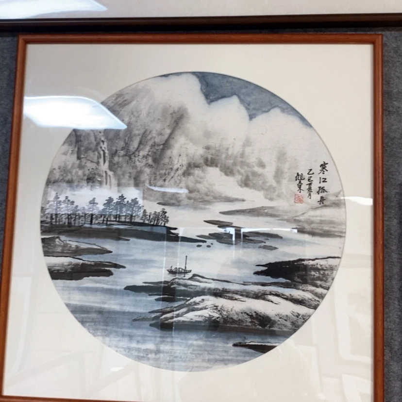 【闪购商品】国画手绘国画带框60.60