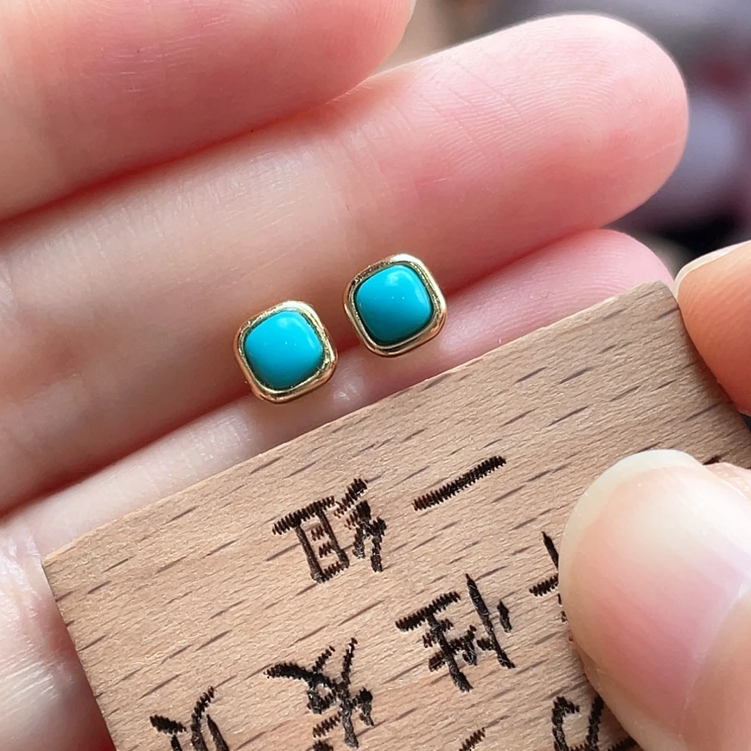 银S925镶嵌绿松石颈饰