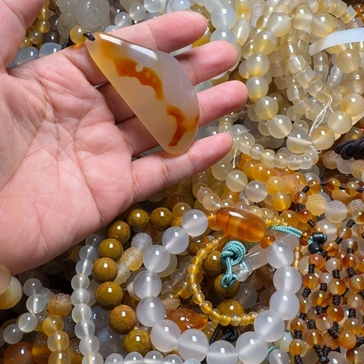 玛瑙/玉髓颈饰合金壹0044