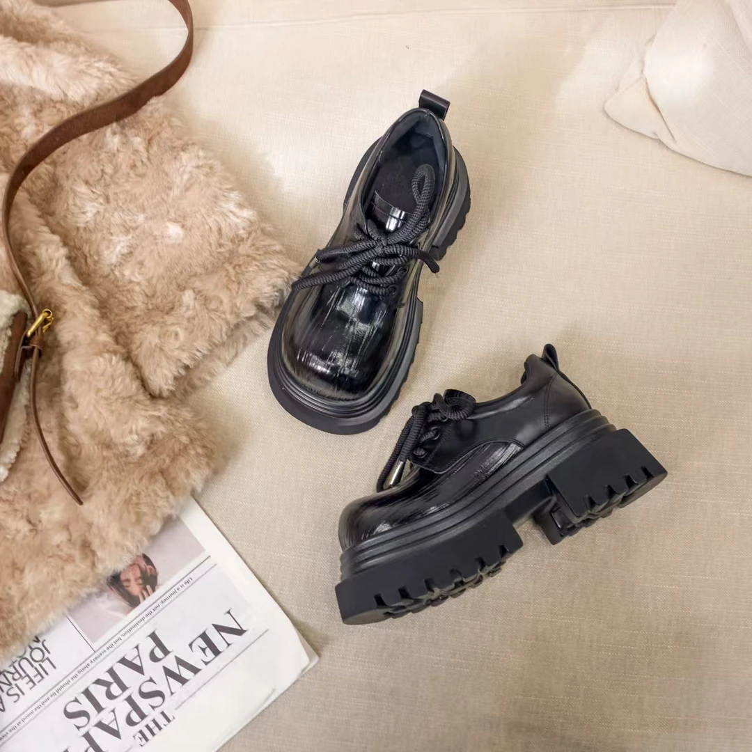 【HeiPa】付小付家秋季穿新款厚底带时尚韩版靴子女款