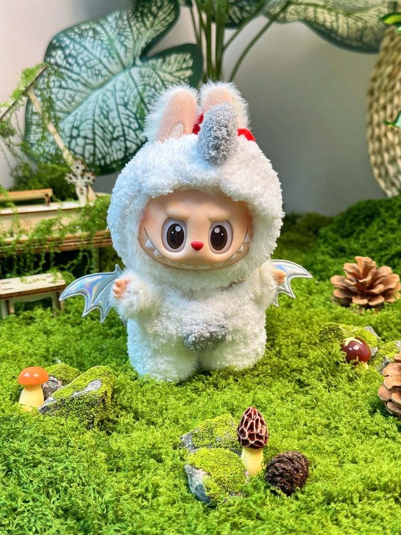 搪胶玩偶挂件马卡龙娃衣一三代站姿小天使小恐龙