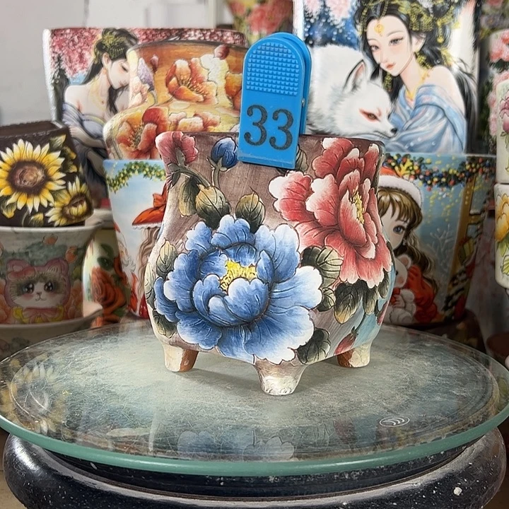 景德镇手绘花盆性价比超高