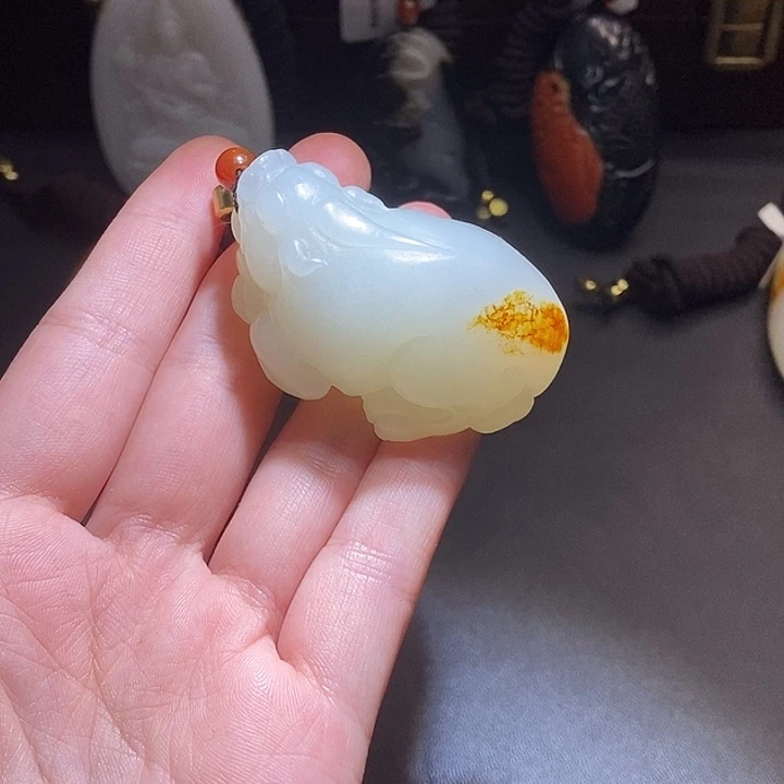 和田玉未镶嵌挂件j