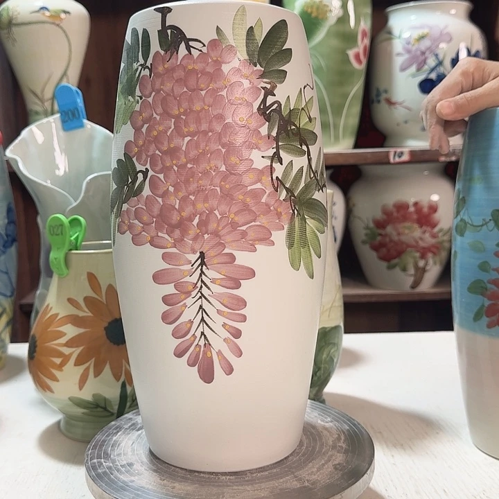 陶瓷陶瓷高33腰鼓紫藤徒弟新款新款陶瓷陶瓷