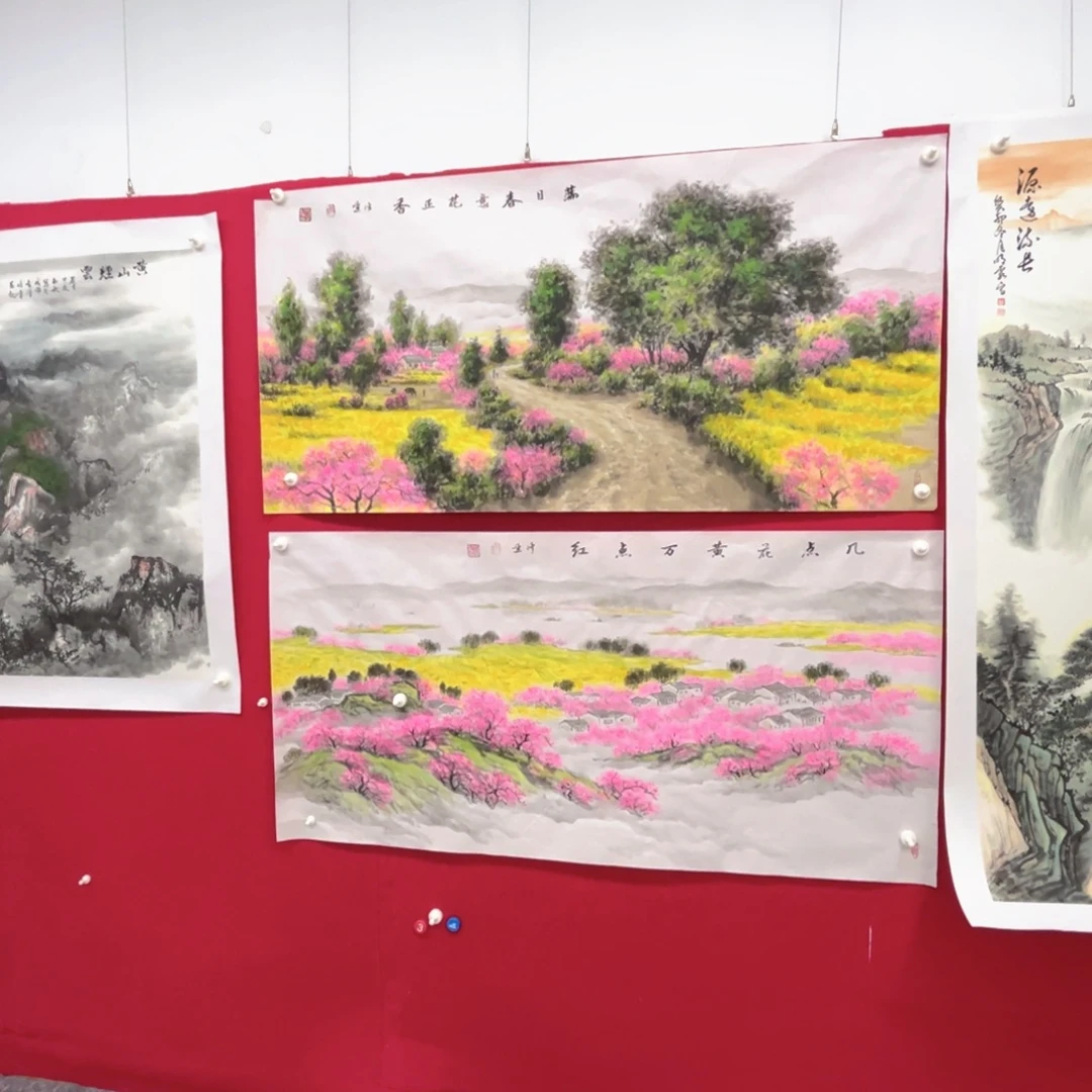 含***影国画绘画作品多次参加