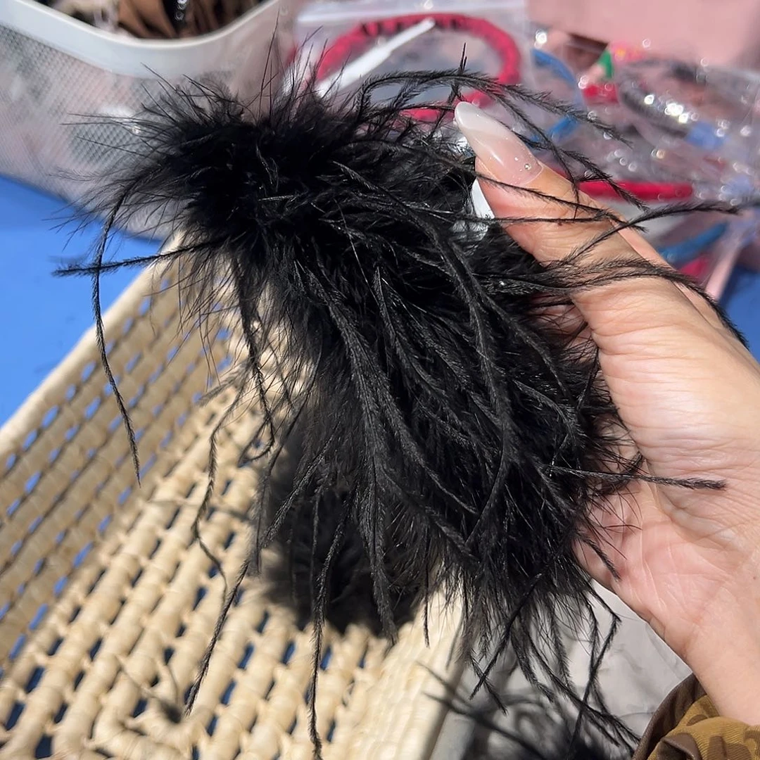 非金属布艺黑毛毛抓夹