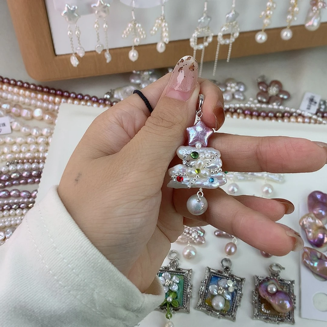 吊坠(不含链)未镶嵌淡水珍珠