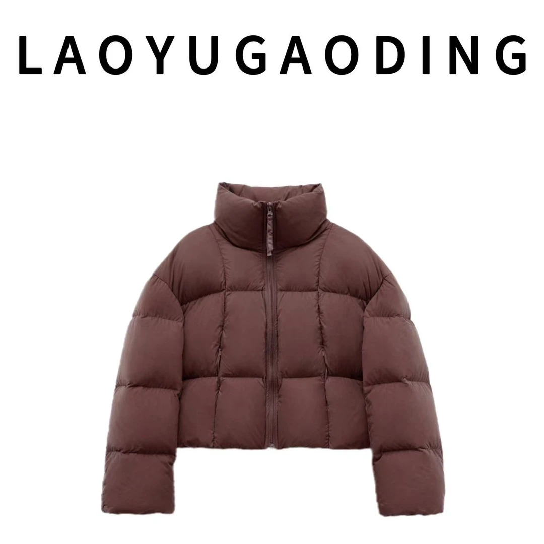 【LAOYUGAODING】高品质-8805冬季新款90白鸭绒立领羽绒服