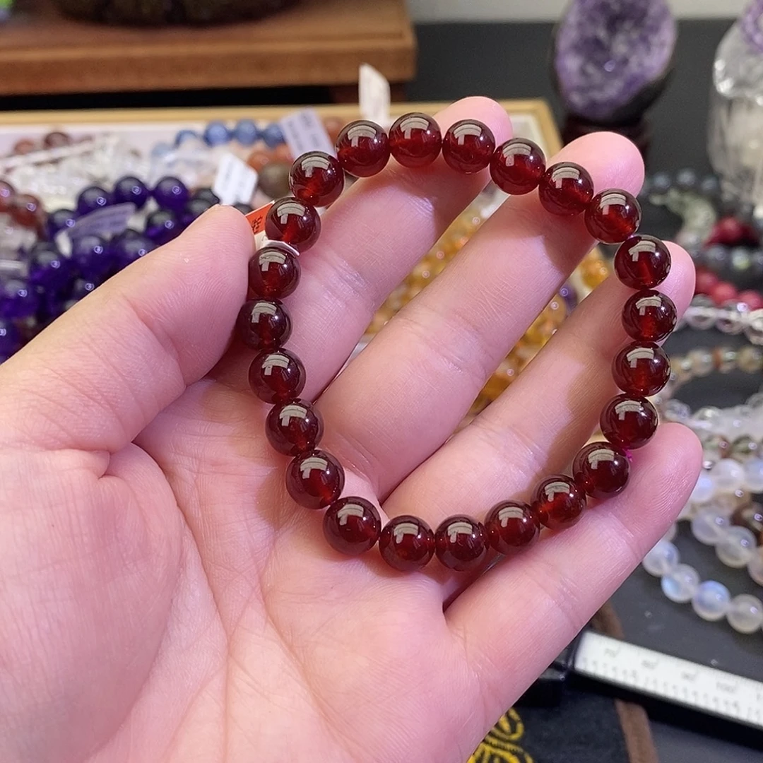 ****️未镶嵌手链水晶石榴石8+