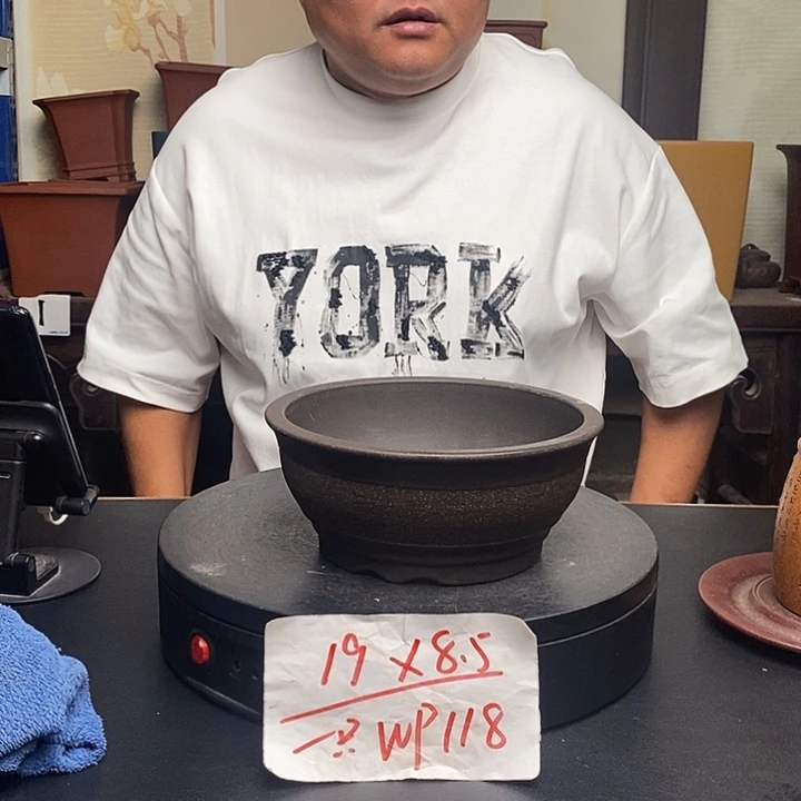 紫砂花盆货号一只WP118