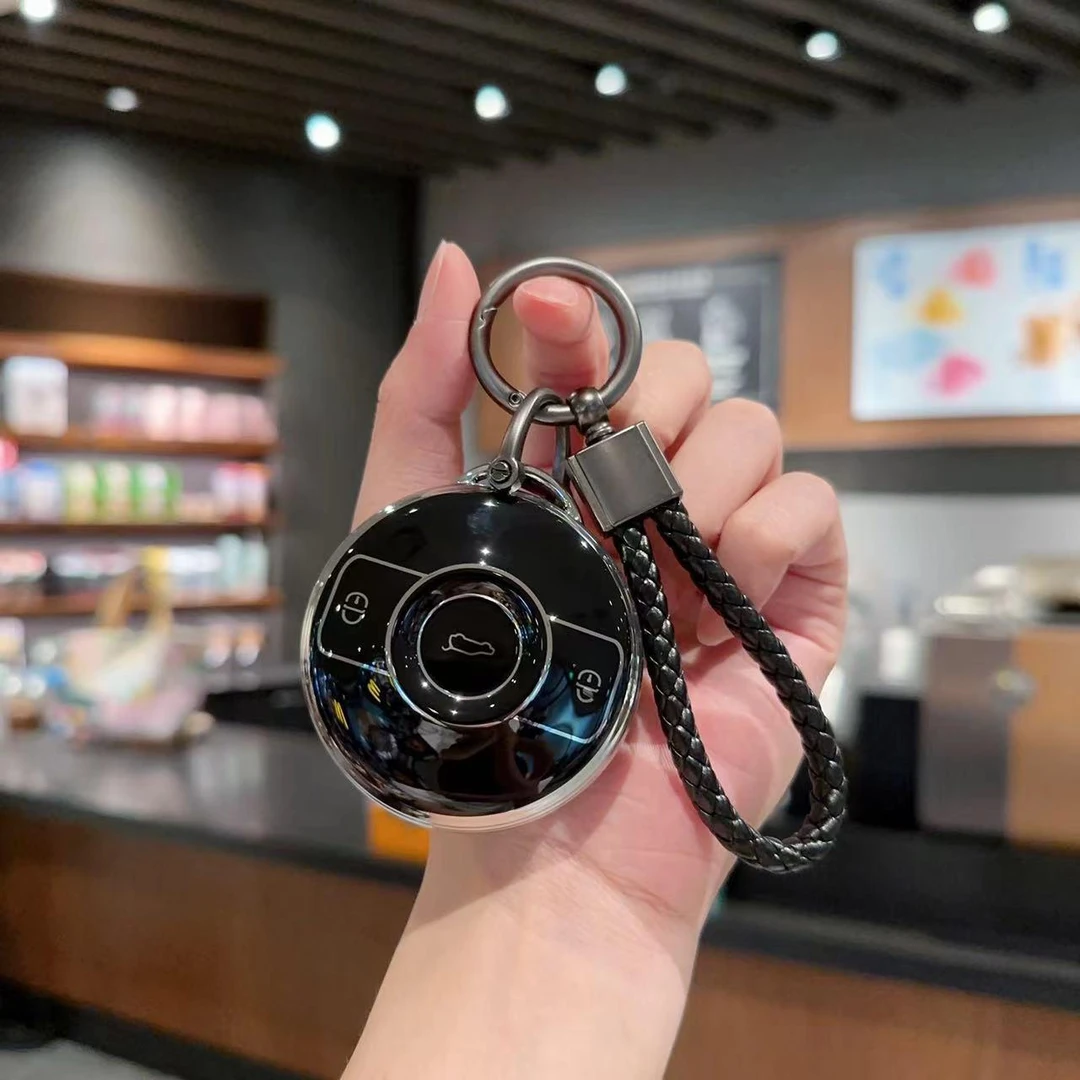 适用于奔驰smart精灵钥匙套斯玛特精灵#1-3号Pro精灵一号车包壳扣