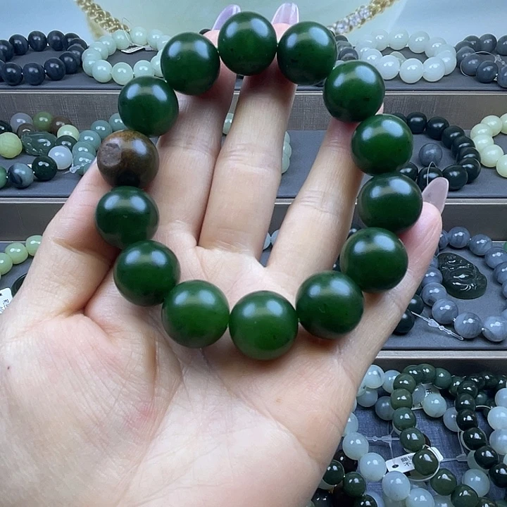 嘉***涵和田玉未镶嵌手链