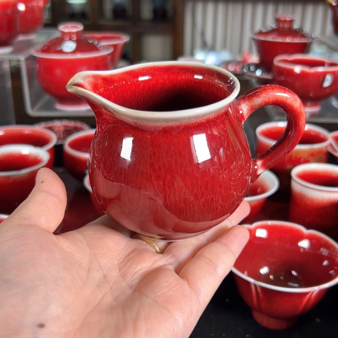 杯子景德镇原矿郎红杯