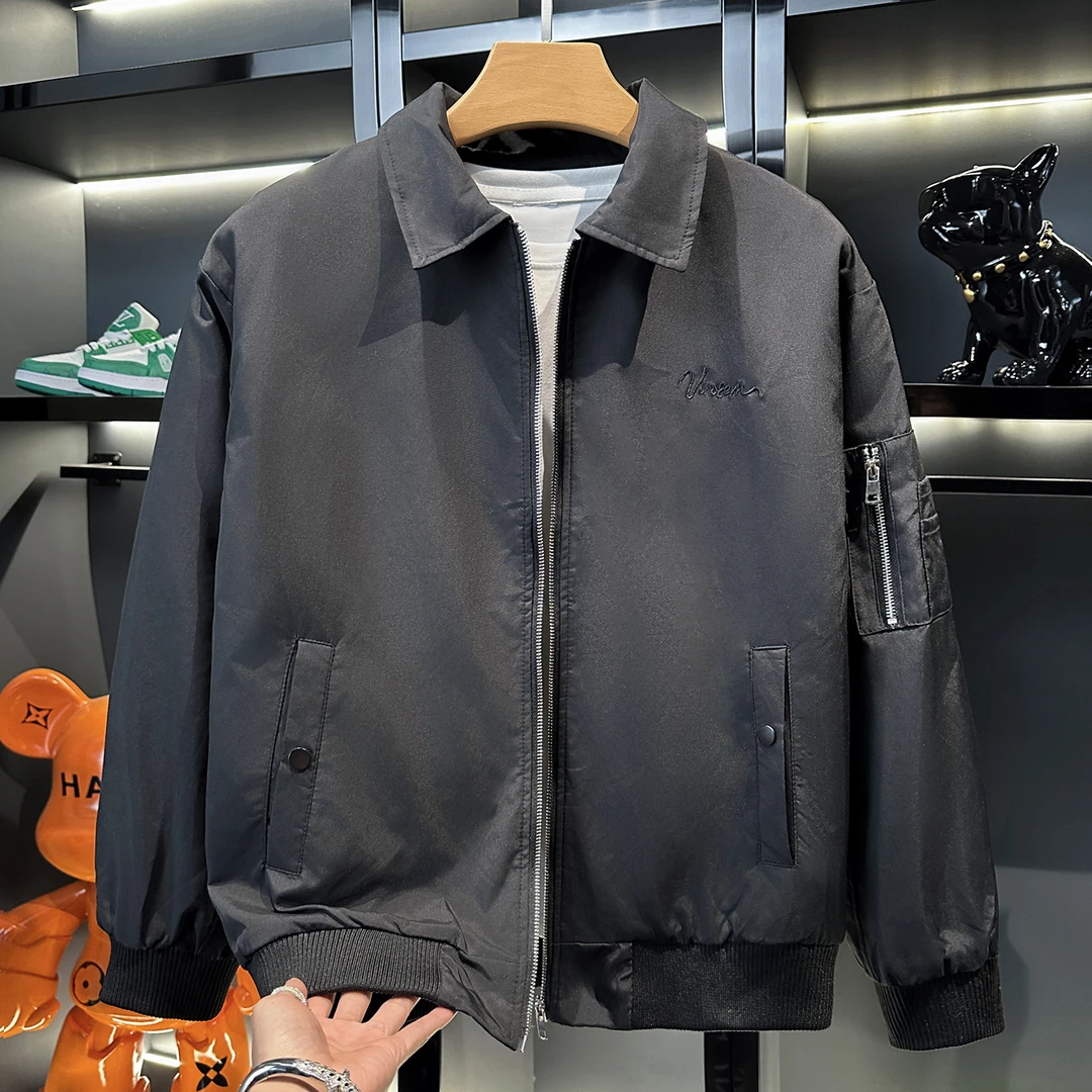 飞行员美式2025秋冬季夹克保暖棉服外套男卡哈特复古ma1短款上衣