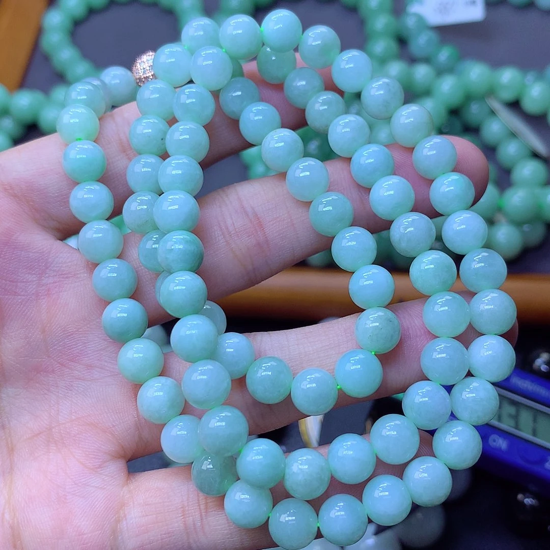 翡翠未镶嵌毛衣链