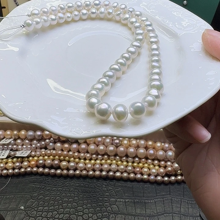 项链的手链是戒指银S925镶嵌淡水珍珠