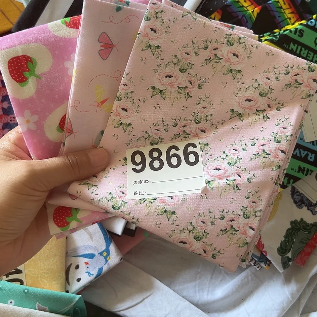 3片纯棉平布45.50厘米一片果子布艺