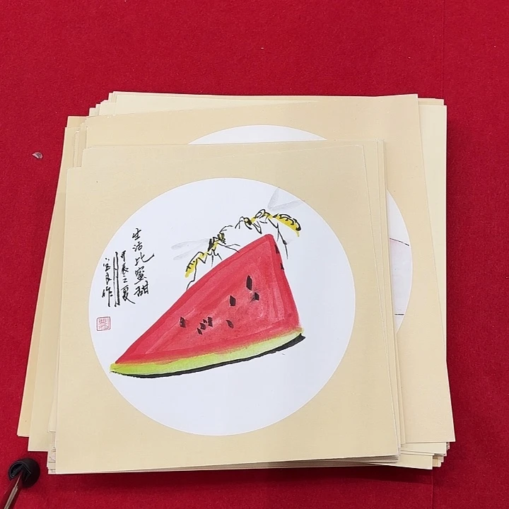 国画花鸟等图案和35.35