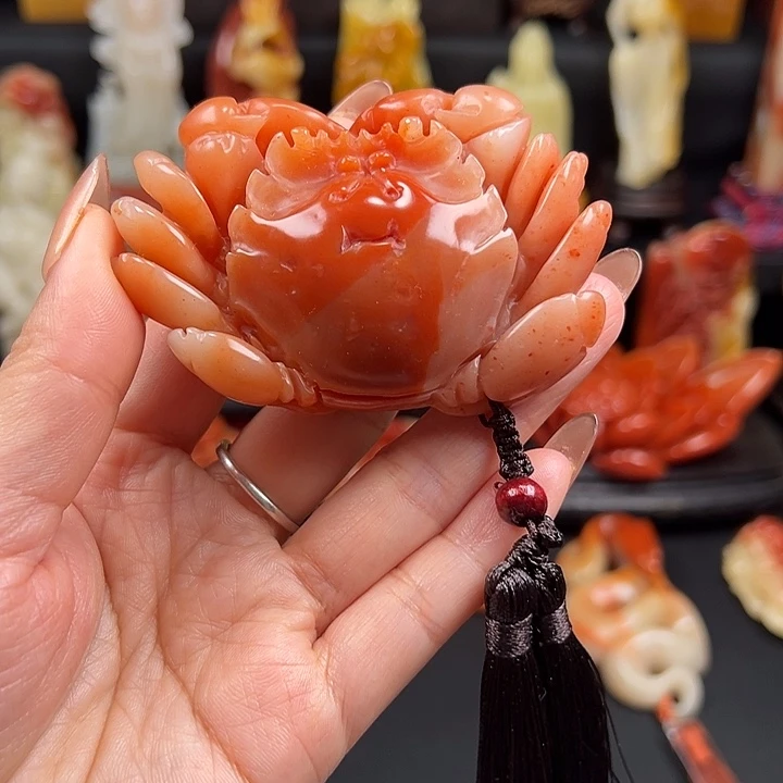 寿山石高山水冻石