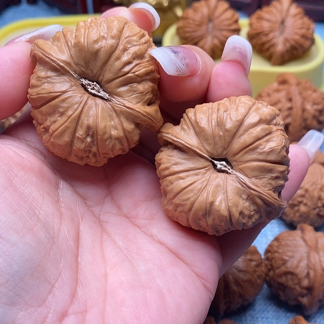 文玩核桃把件毕业南瓜墩45尺全品