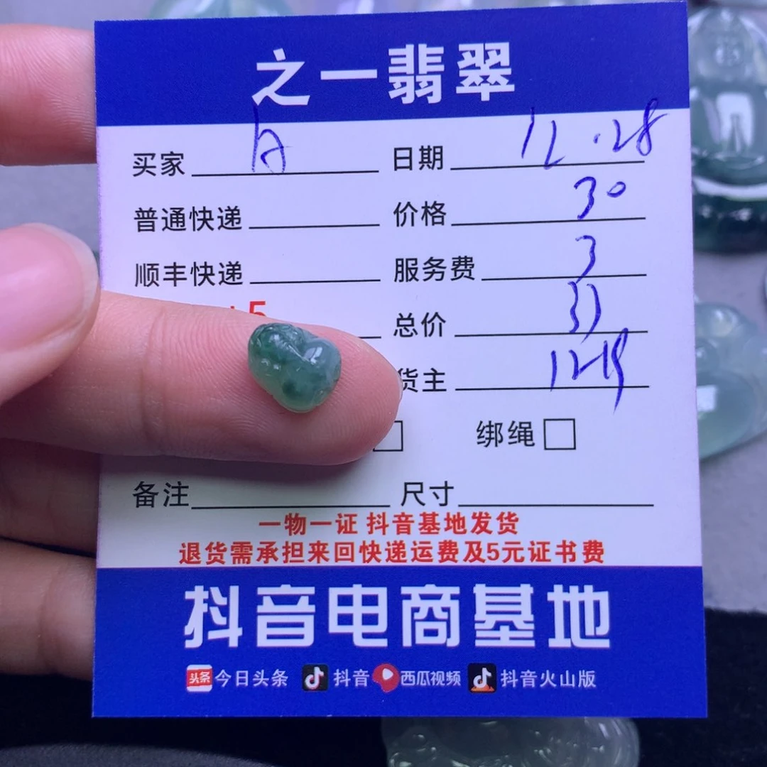 颈饰未镶嵌翡翠A**?