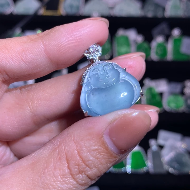 【闪购商品】颈饰银S925镶嵌翡翠