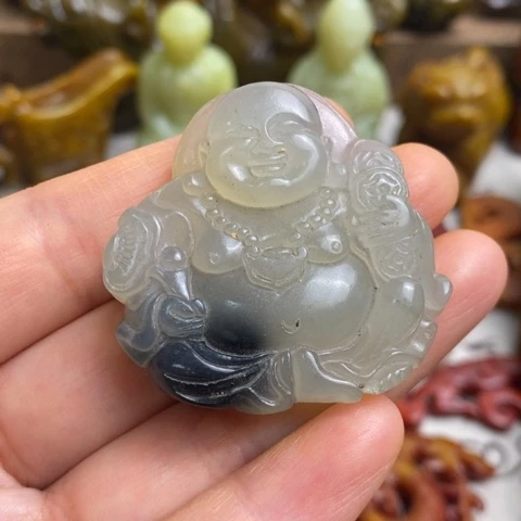 蛇纹石玉未镶嵌颈饰18