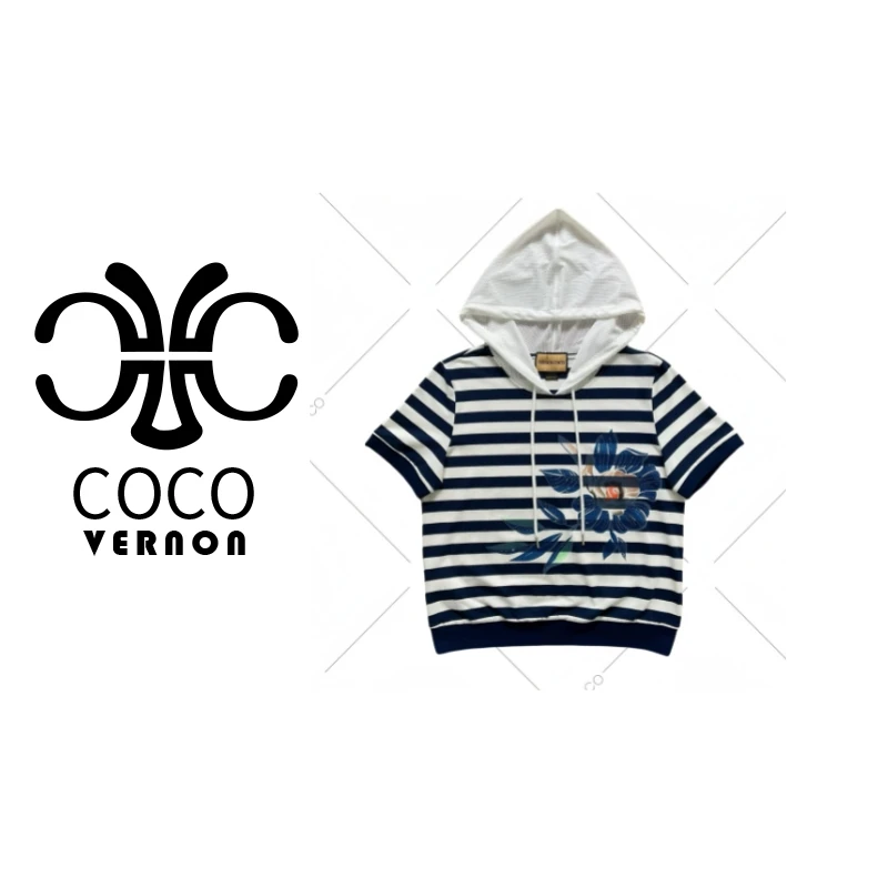 【VERNON COCO】Y30春夏上新连帽减龄短袖T恤VC77