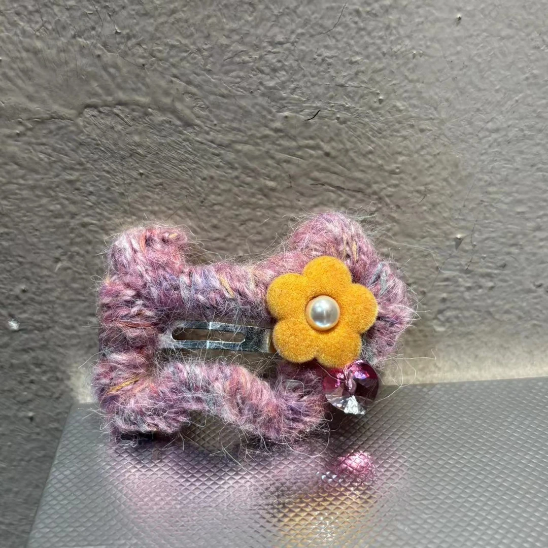 韩国华子桃心掰掰夹发夹y1436