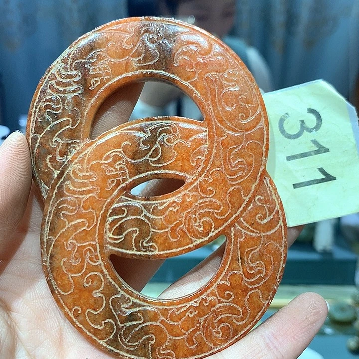 和田玉未镶嵌戒指