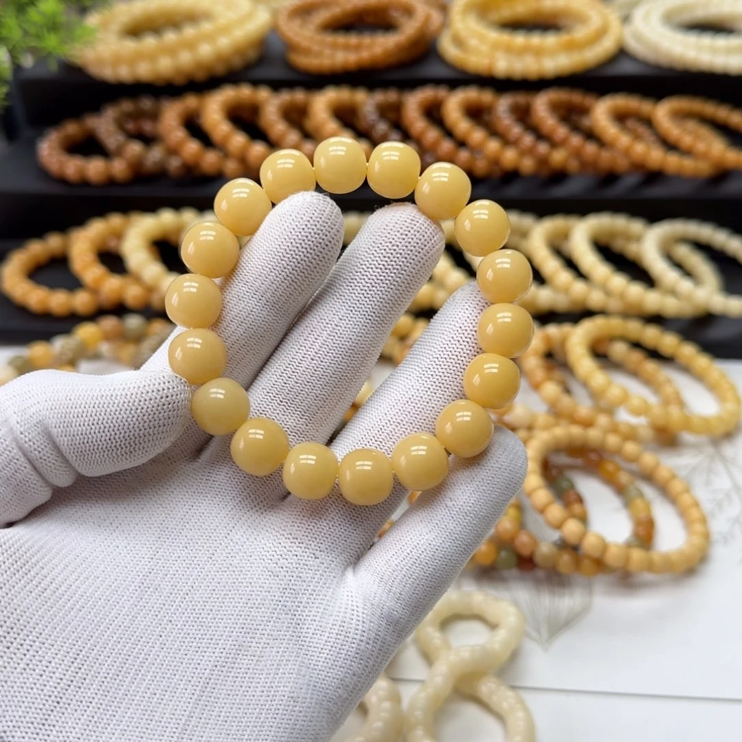 手串菩提根/象牙果卡13珑珠 精工 10年