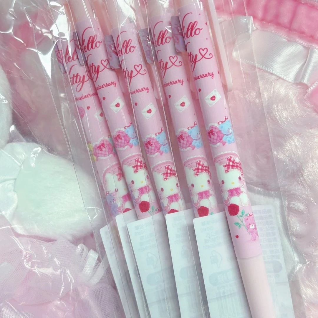 现货台湾正版sanrio三丽鸥hellokitty 50周年限定kt圆珠笔黑色