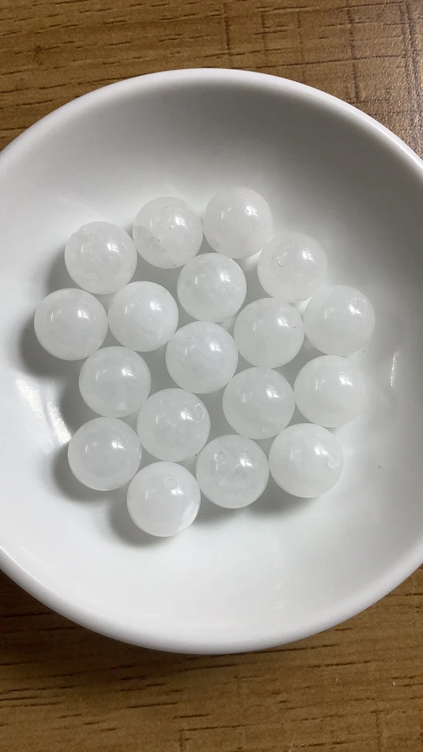 旺宝隆珠宝~ M959 白 玉12mm6个9元