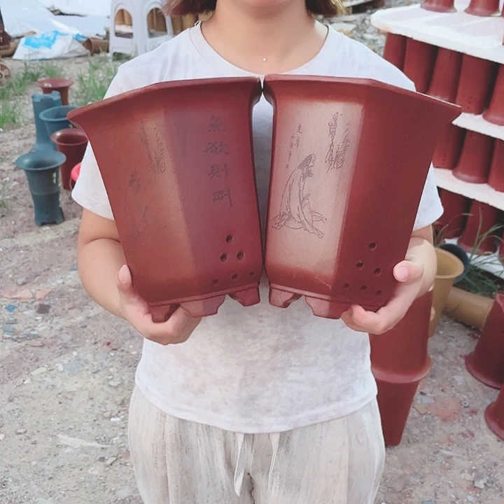 宜兴紫砂精品花盆