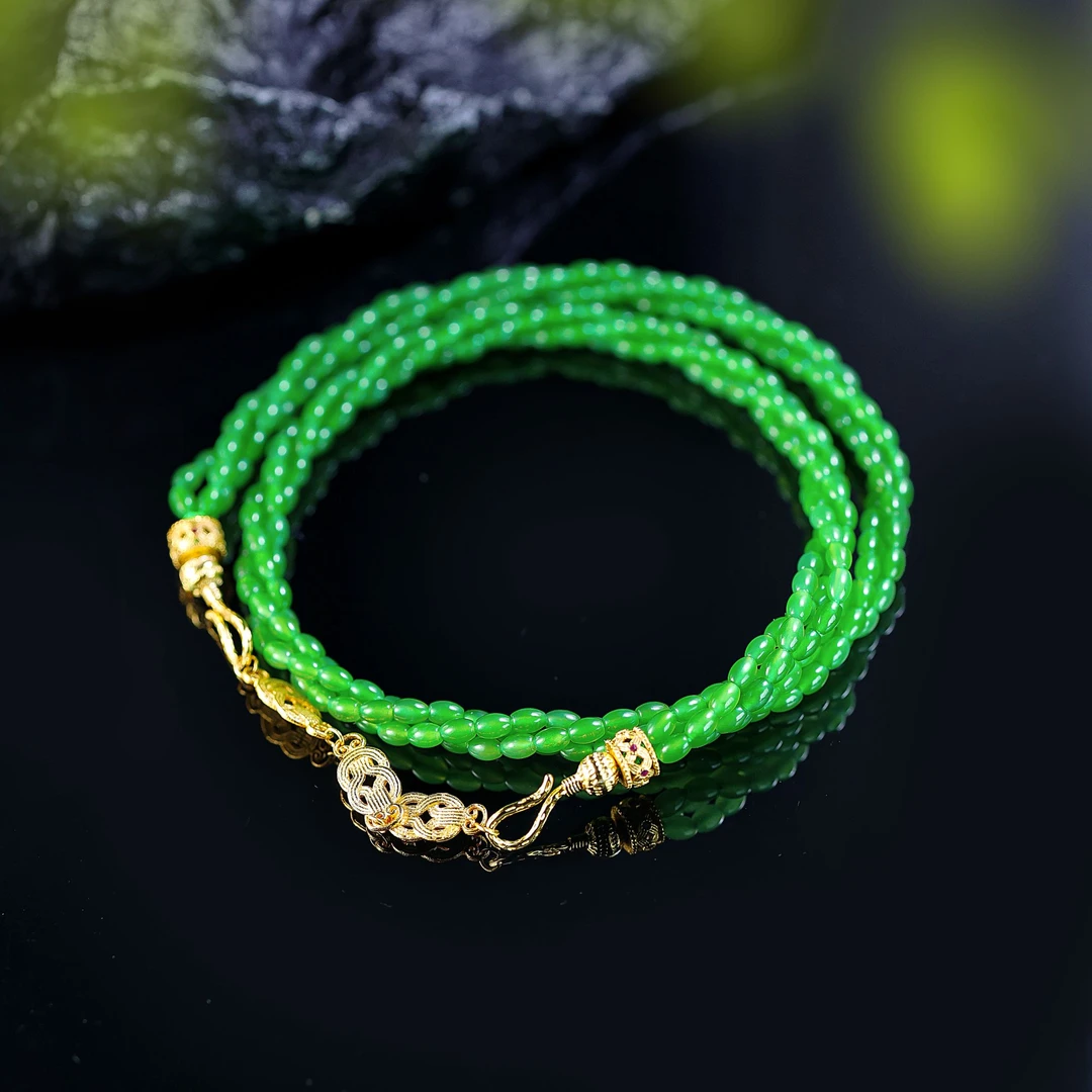 只此青绿/苹果绿小米珠美人颈链 新品上新