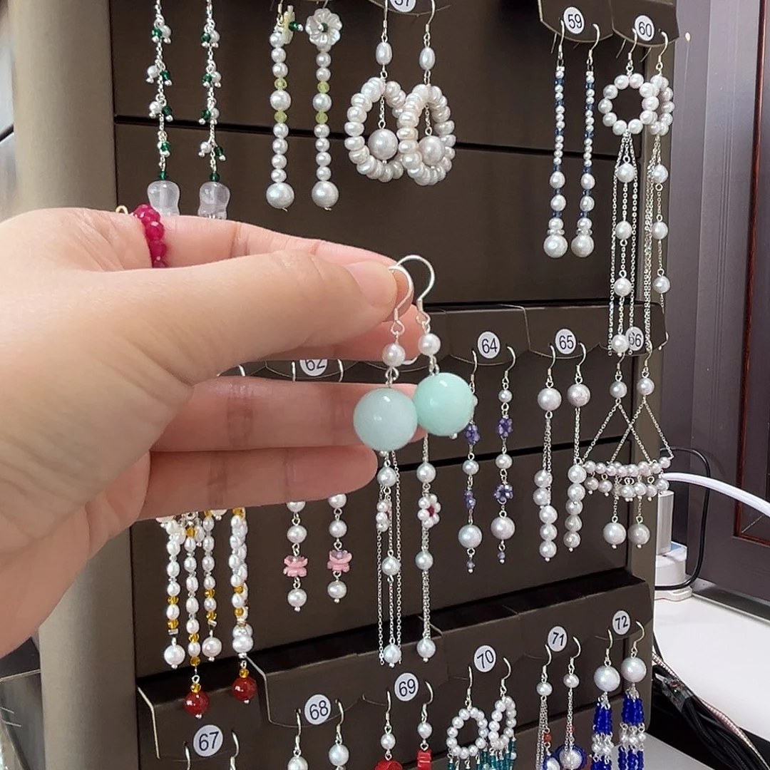 925银博雅手作S925纯银耳饰