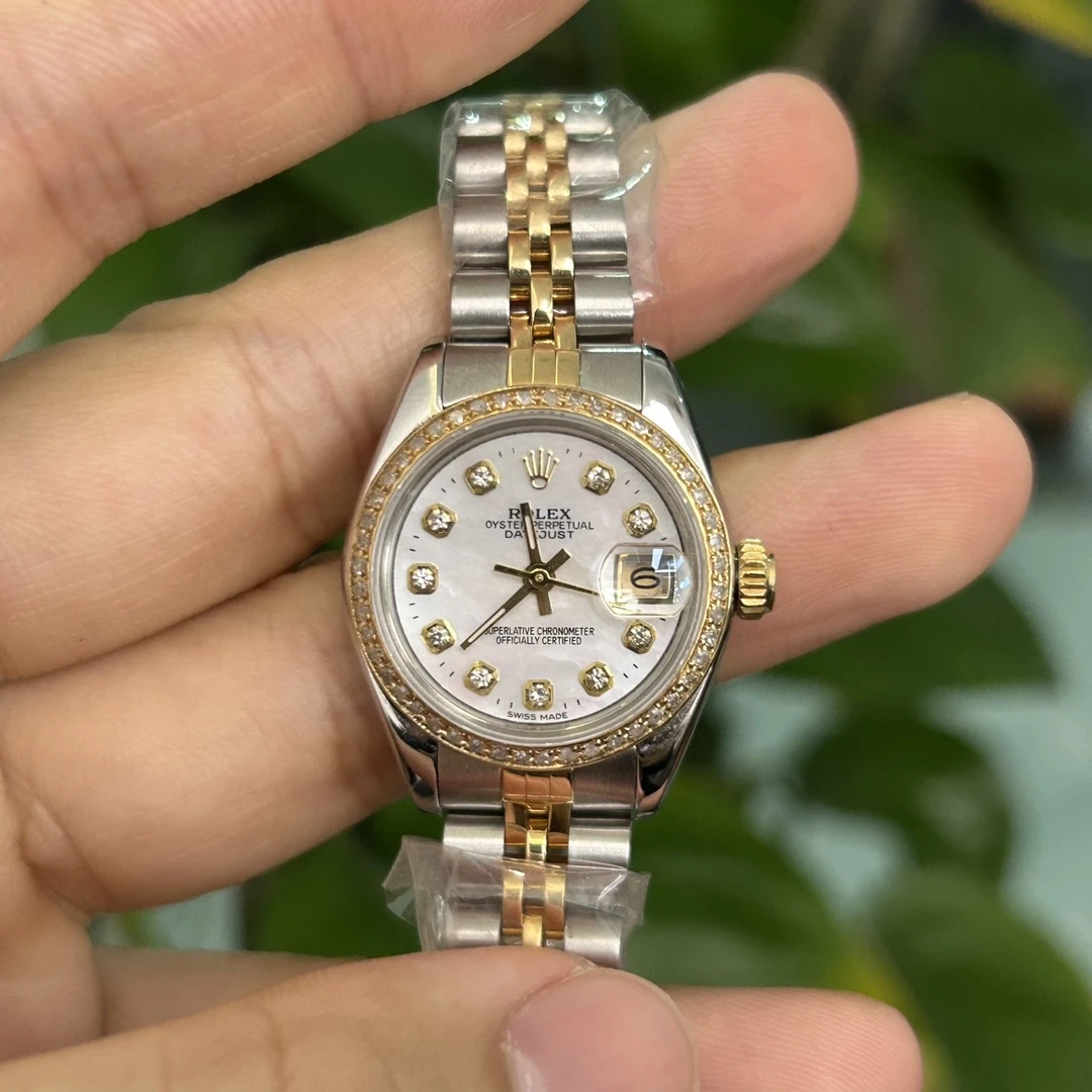 99新 Rolex/劳力士 表展女装日志69173白贝母后钻腕表/WHP032066